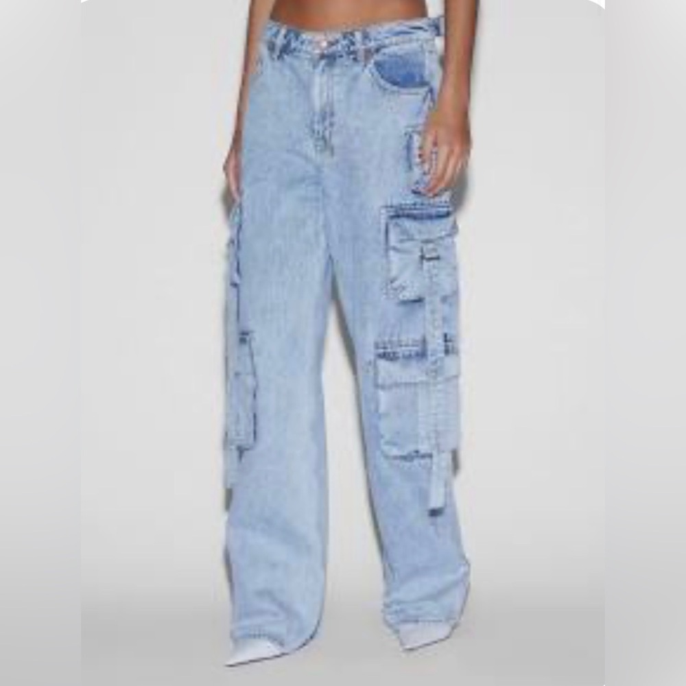 Ksubi Blue Straight Leg Jeans Relaxed Fit